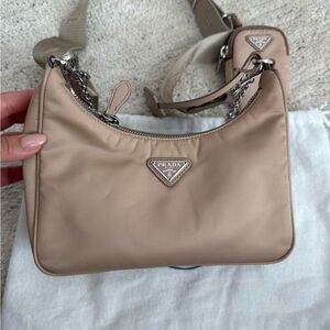 Prada Beige Shoulder Bag